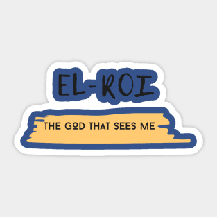 El-Roi The God That Sees Me Sticker